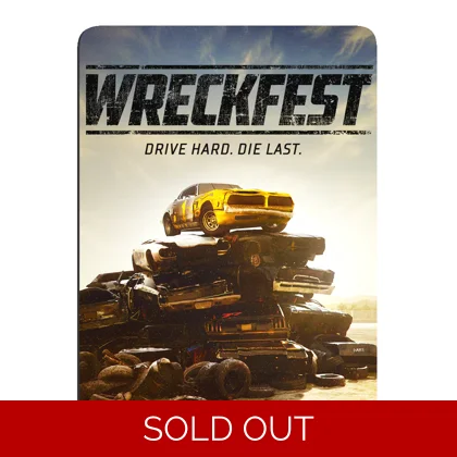 Wreckfest (2018) Glitter Full Magnetic Back Magnet